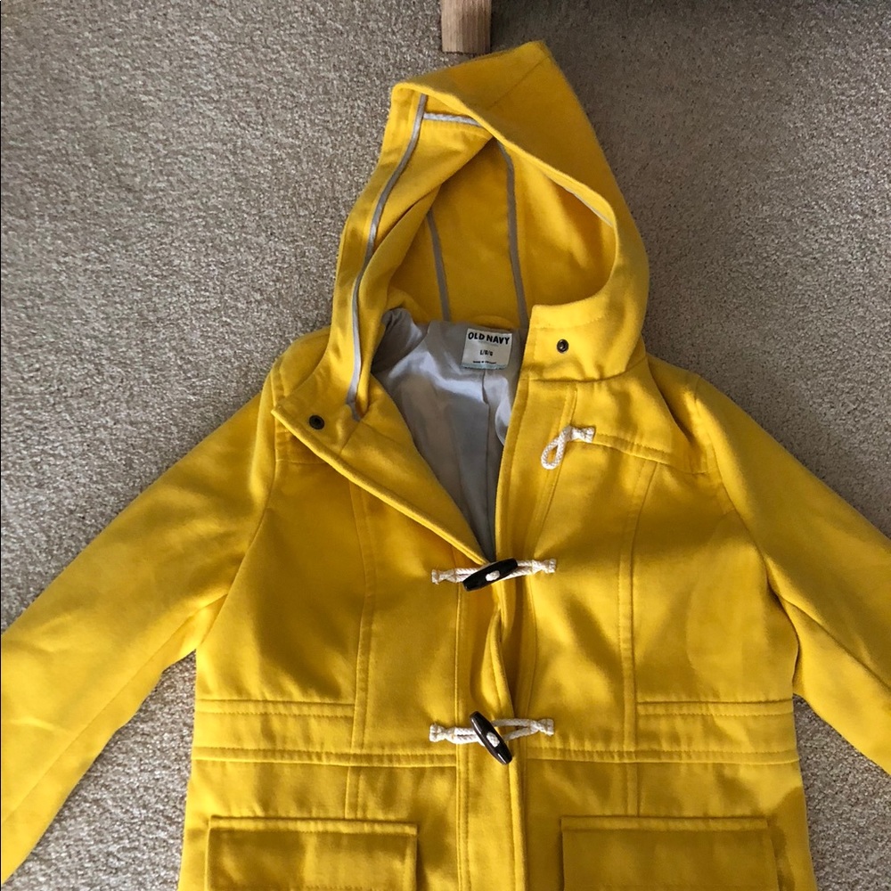 Old Navy Yellow/Gray lined coat - size L